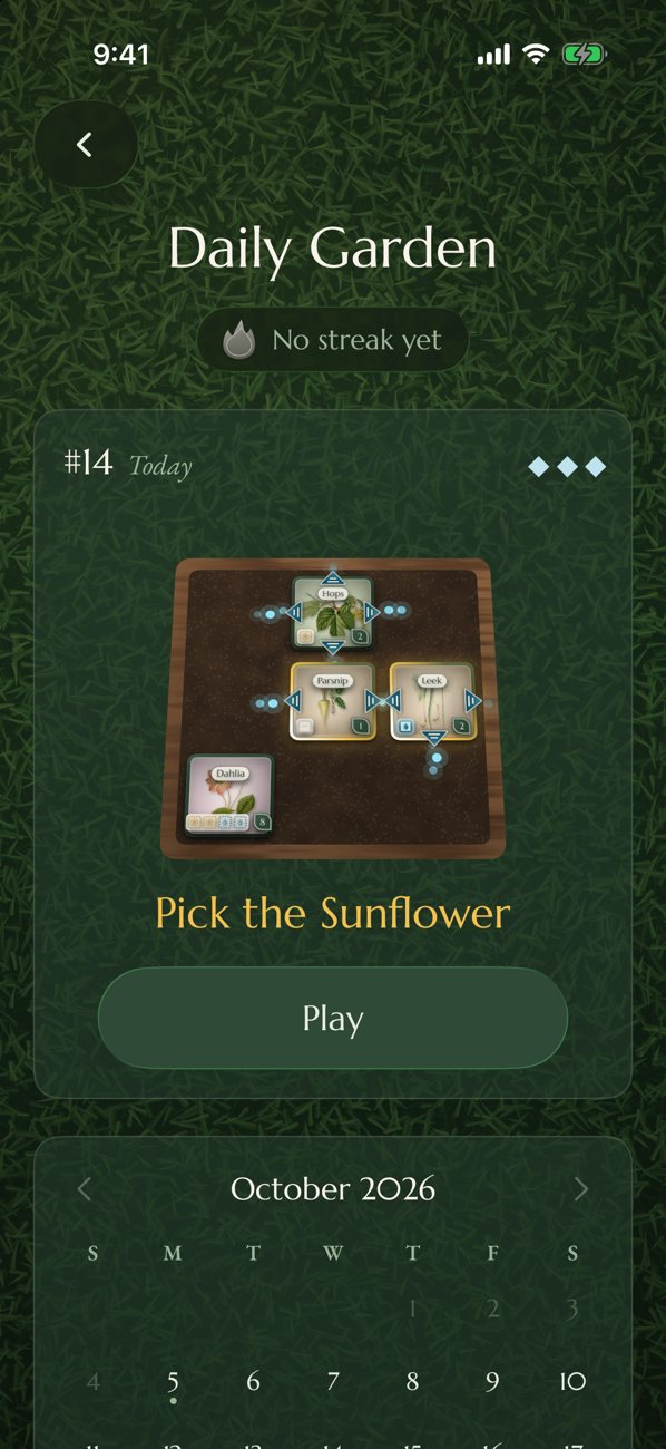 The Daily Garden: a new puzzle and a calendar